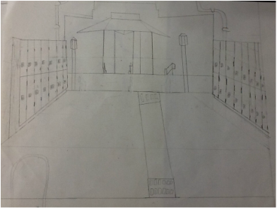 2 Point Perspective Drawings Interior And Exterior